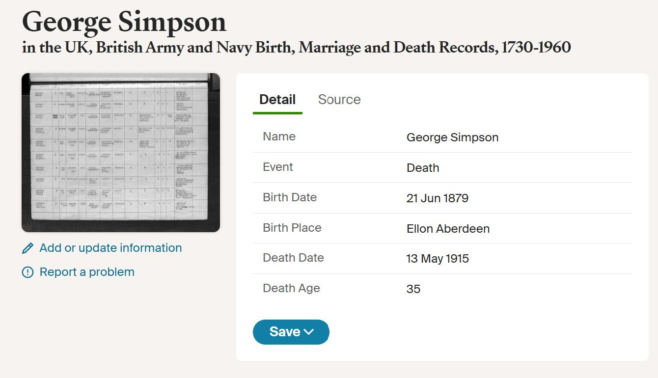 Black Watch (Royal Highlanders) - Killed in Action H.M.S. Goliath Gallipoli 1915 RN - Boer War Queen's South Africa Medal - From Ellon, Aberdeenshire