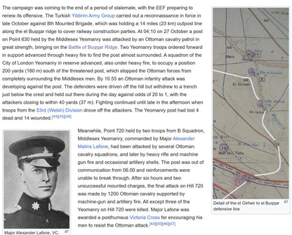 Middlesex Hussars - Killed in Action Battle of Buqqar Ridge 1917 Palestine VC Action - WW1 British War Medal - Chelsea