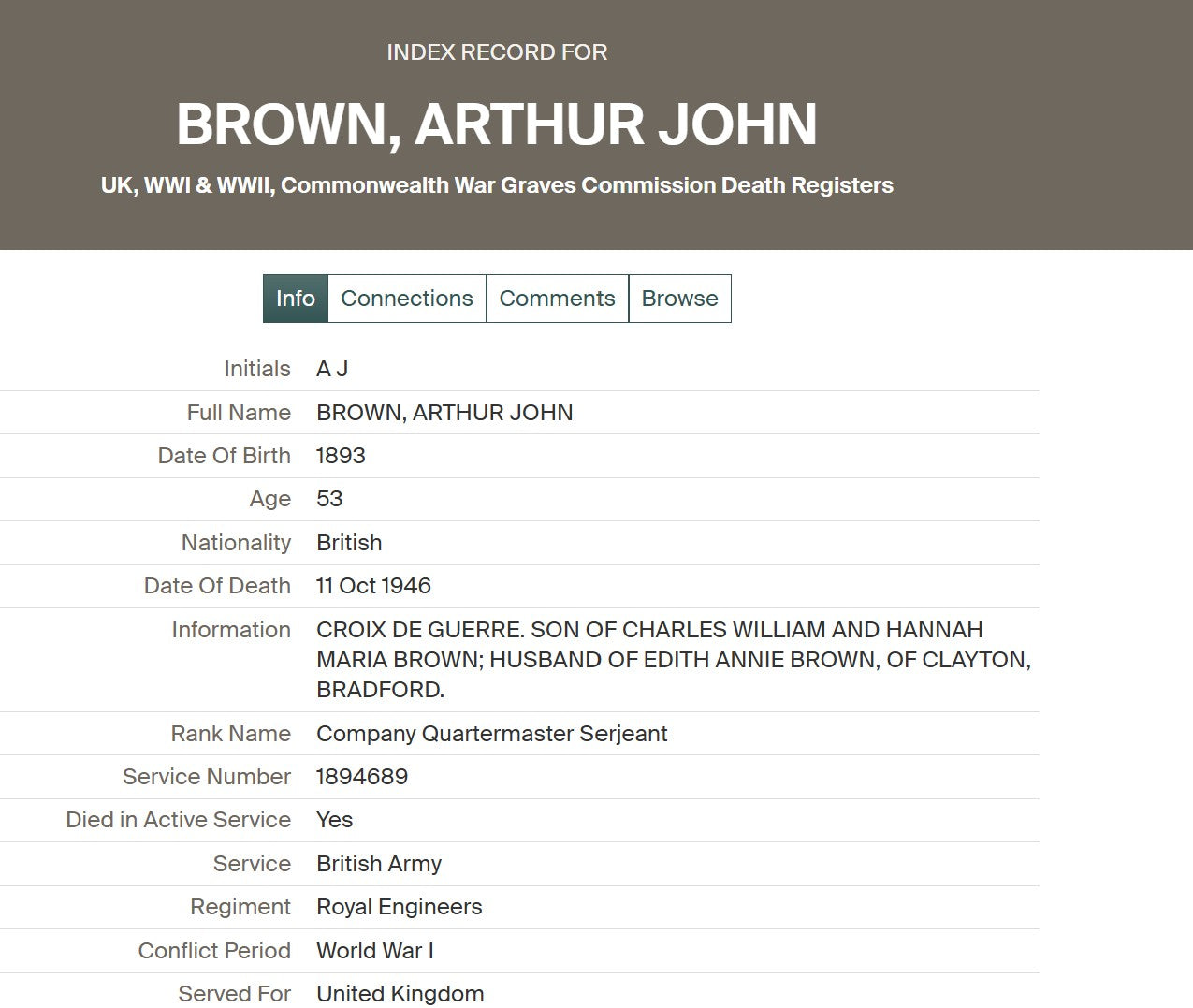 455th (1st West Riding) Field Company, Royal Engineers - WW1 Military Medal Group French Croix de Guerre - WW2 Service Died in Service 1946 - Saltaire