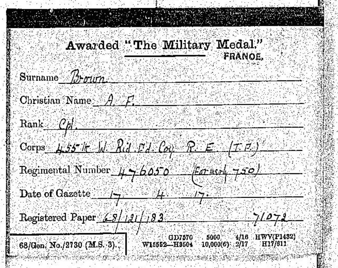 455th (1st West Riding) Field Company, Royal Engineers - WW1 Military Medal Group French Croix de Guerre - WW2 Service Died in Service 1946 - Saltaire