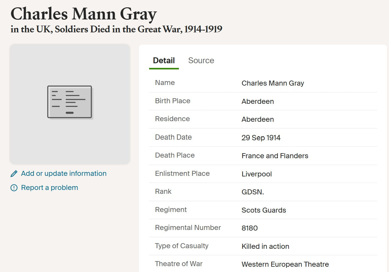 Scots Guards - Killed in Action 1914 - Mons 1914 Star Medal Trio - From Aberdeen