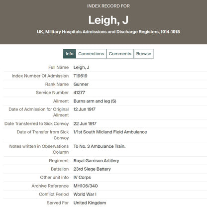 Royal Garrison Artillery Died of Wounds 1917 British WW1 Medal Trio Stockport