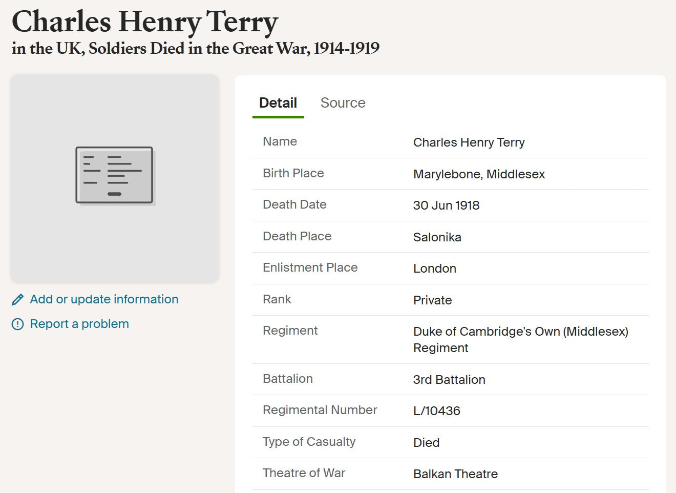 Middlesex Regiment Died Salonika 1918 WW1 British Medal Pair North Kensington