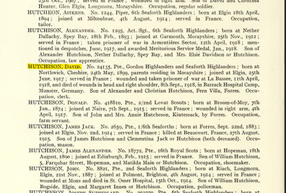 5th Seaforth Highlanders DOW as POW GERMANY 1918 Medal Pair Plaque WW1 Forres