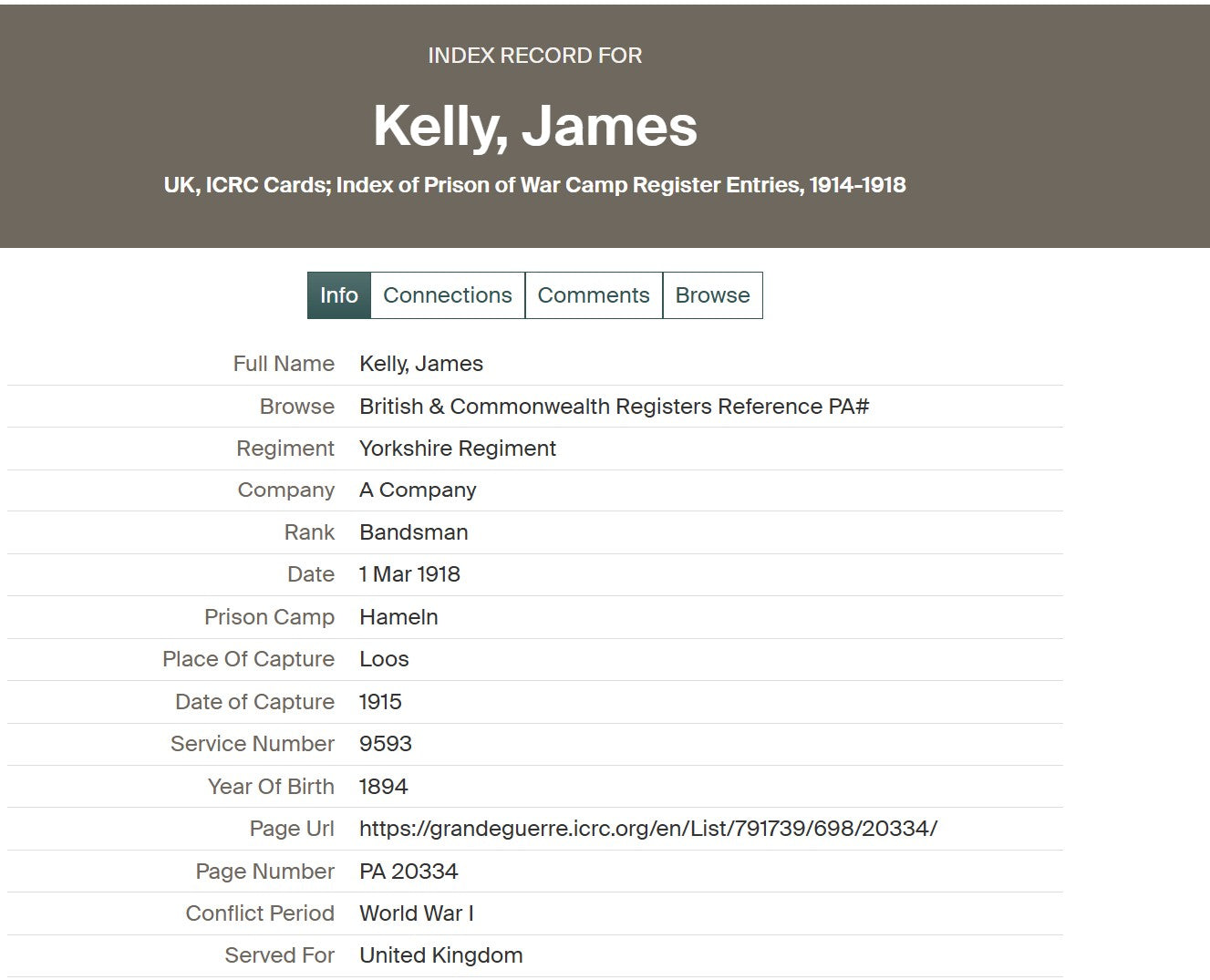 Yorkshire Regiment POW Loos 1915 British 1914 Mons Star WW1 & WW2 Medal Group