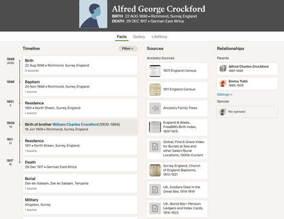 Royal Engineers Died German East Africa 1917 (Tanzania) WW1 Medals Father's ISM