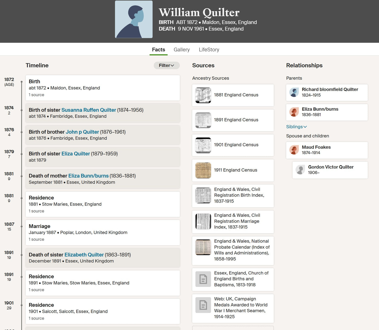 Mercantile Marine WW1 British Medal Pair William QUILTER Captain Ship's Master