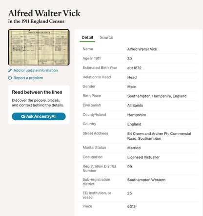 Mercantile Marine WW1 British Medal Pair VICK Chief Steward Southampton Jersey