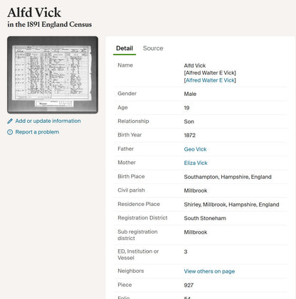 Mercantile Marine WW1 British Medal Pair VICK Chief Steward Southampton Jersey