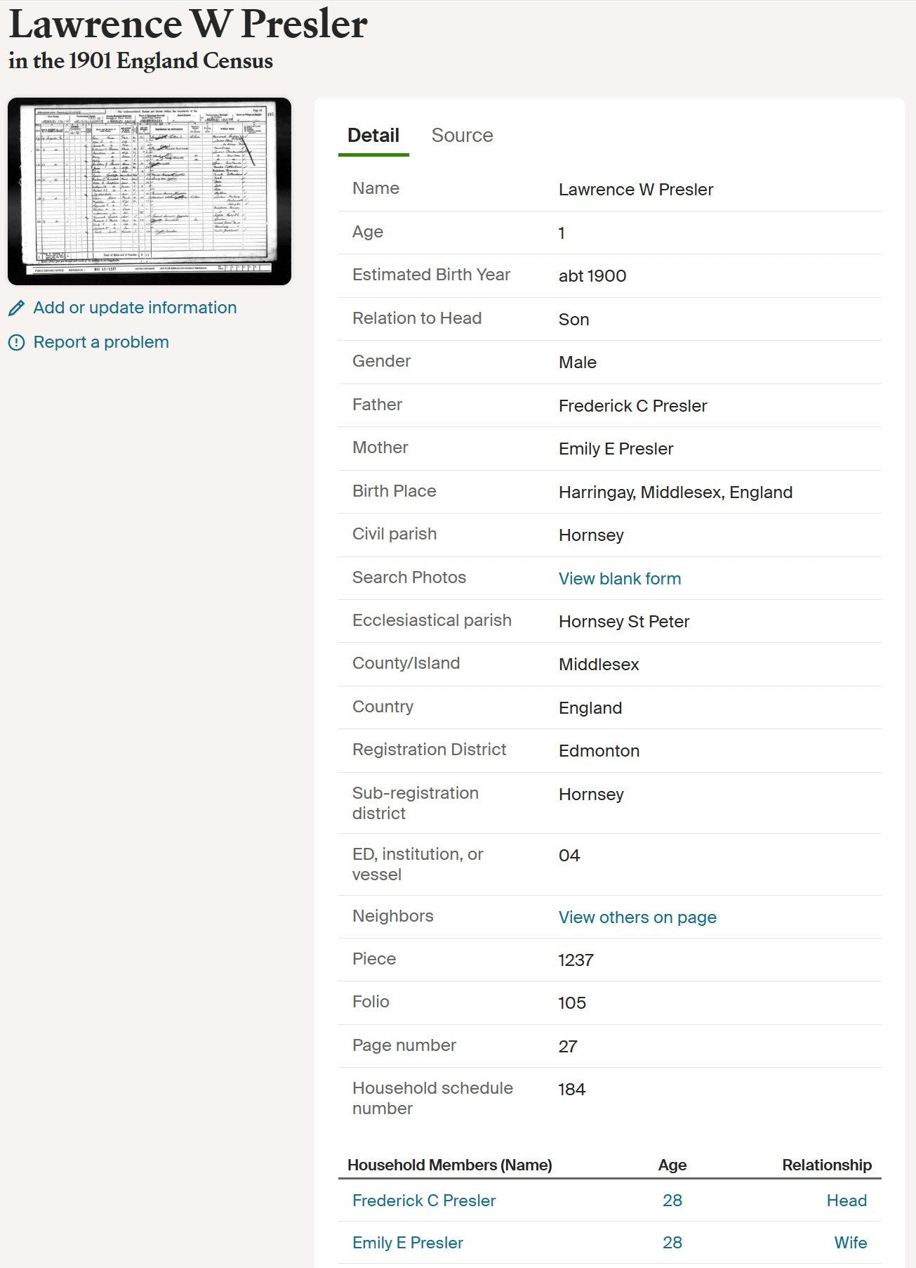 Mercantile Marine WW1 British Medal Pair PRESTOE 1st Wireless Operator Hornsey
