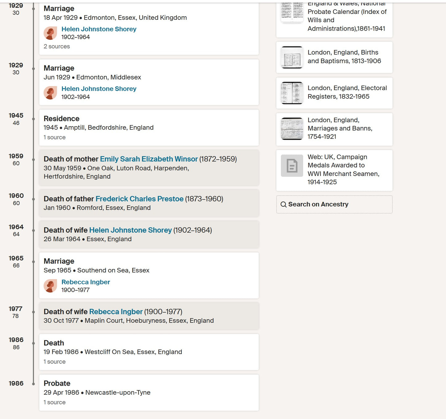 Mercantile Marine WW1 British Medal Pair PRESTOE 1st Wireless Operator Hornsey