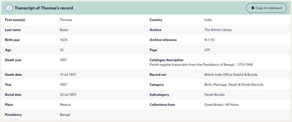 Indian Mutiny Medal 75th Stirlingshire Regiment DIED OF WOUNDS AT DELHI 1857