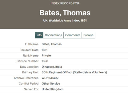 Indian Mutiny Medal 75th Stirlingshire Regiment DIED OF WOUNDS AT DELHI 1857