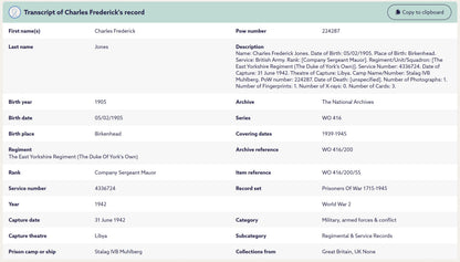 East Yorkshire Regiment POW North Africa 1942 WW2 Medal Group Long Service Company Sergeant Major