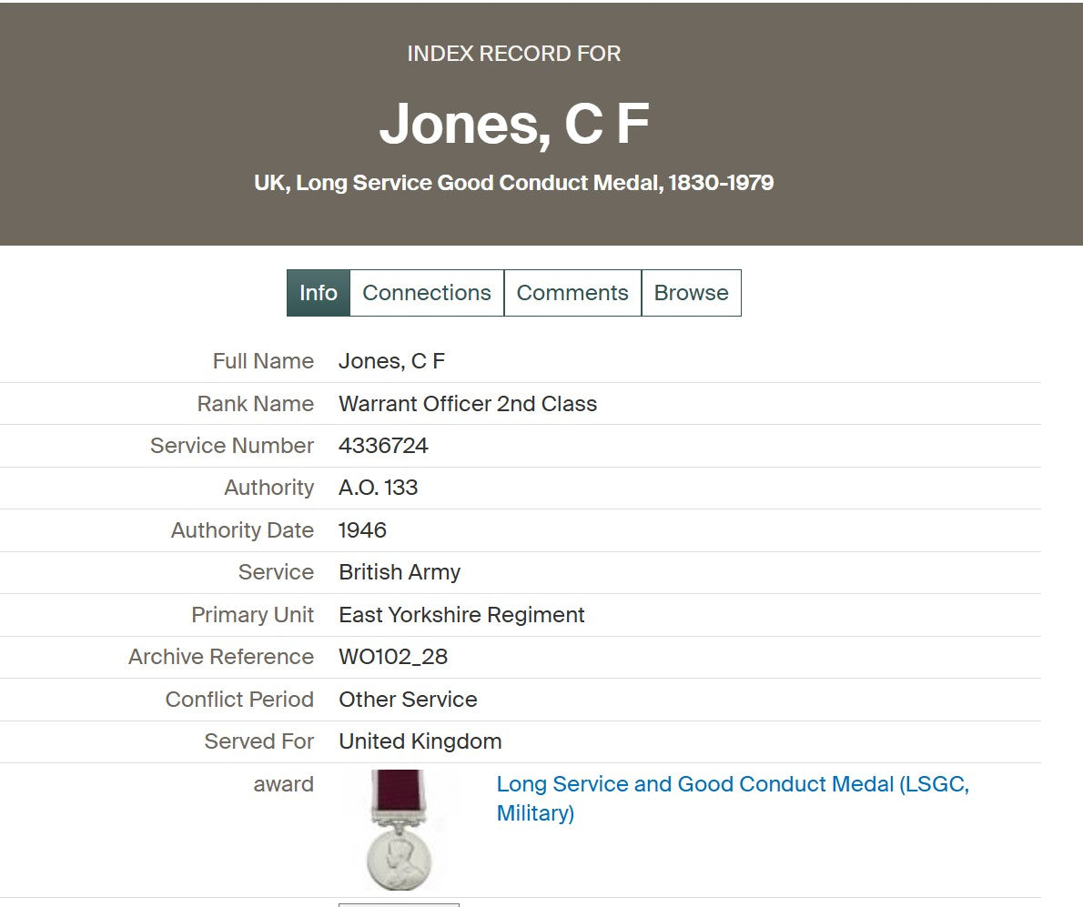 East Yorkshire Regiment POW North Africa 1942 WW2 Medal Group Long Service Company Sergeant Major