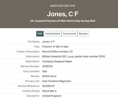 East Yorkshire Regiment POW North Africa 1942 WW2 Medal Group Long Service Company Sergeant Major