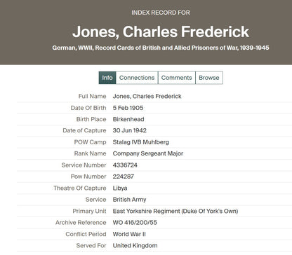 East Yorkshire Regiment POW North Africa 1942 WW2 Medal Group Long Service Company Sergeant Major