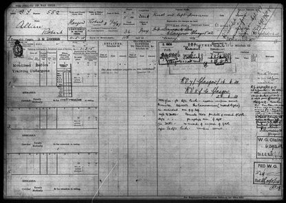 Royal Naval Reserve WW1 Medal Trio Cameronians Scottish Rifles WW2 from Glasgow