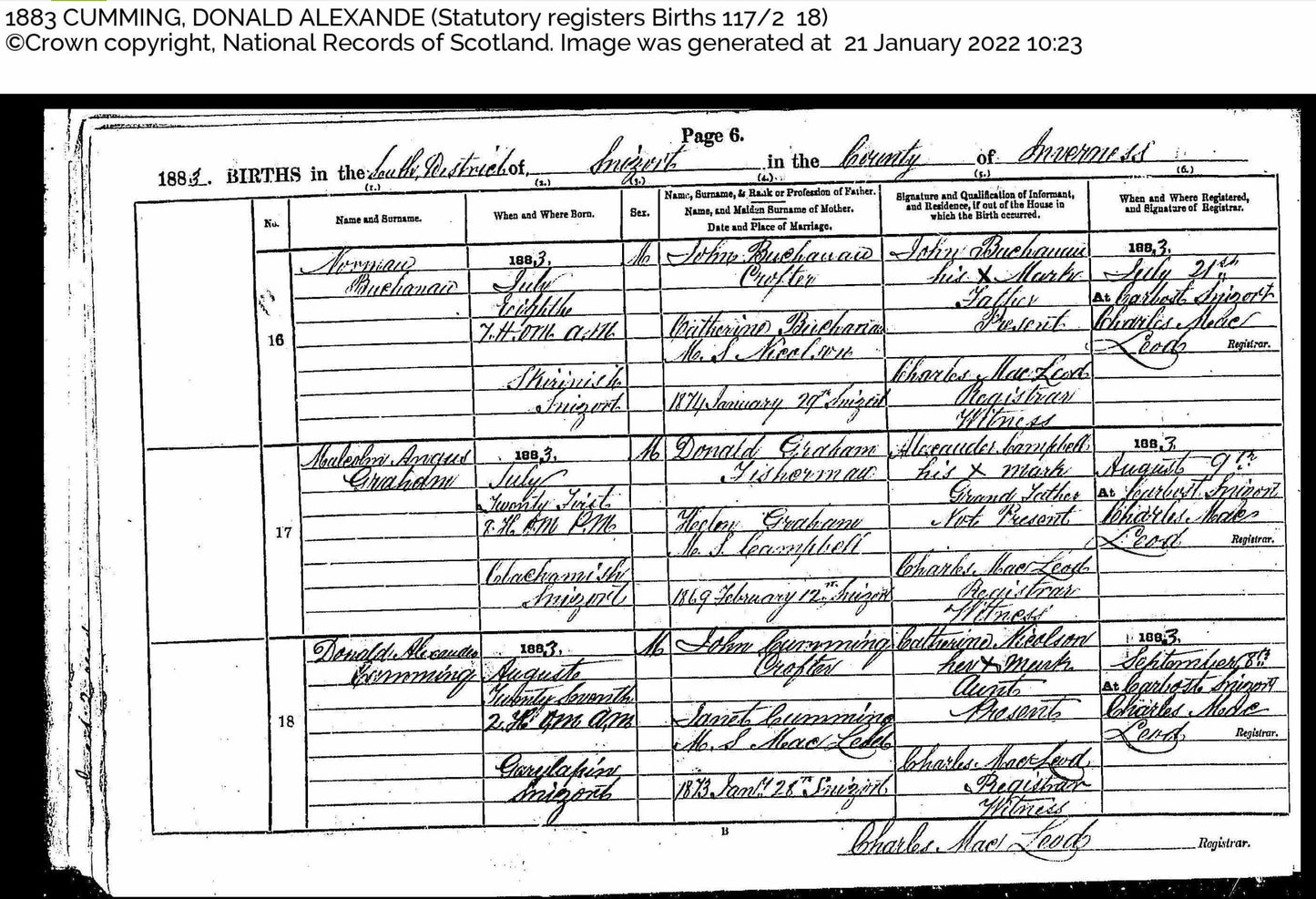 Cameron Highlanders KIA 1914 Mons Star Medal Pte Cumming Isle of Skye