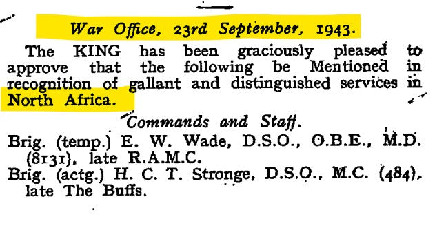 Mentioned in Despatched MID WW2 Medal Group North Africa Royal Army Service Corps RASC from Manchester
