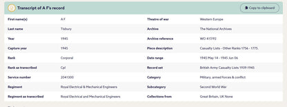 Royal Electrical and Mechanical Engineers WIA 1945 WW2 British Medal Group REME