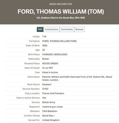 7th Middlesex Regiment KIA Ypres 1917 Machine Gun Corps MGC WW1 Medal Trio