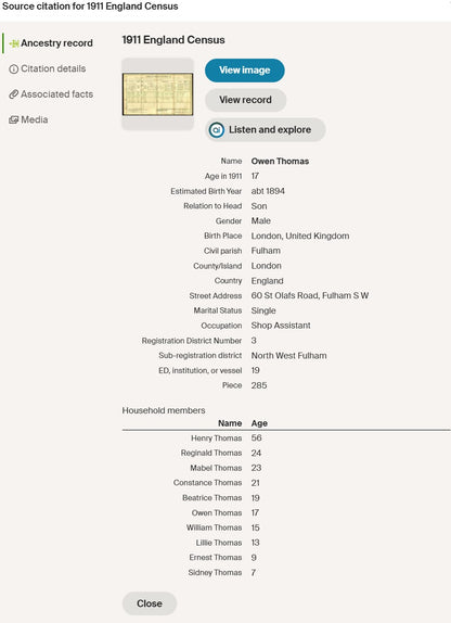 8th Middlesex Regiment KIA Somme 1916 Served Egypt WW1 Medal Trio from Fulham