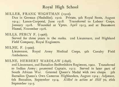 6th Cameron Highlanders KIA Loos 1915 VC Action Captain & Ad QSA Medal Sligo RGA