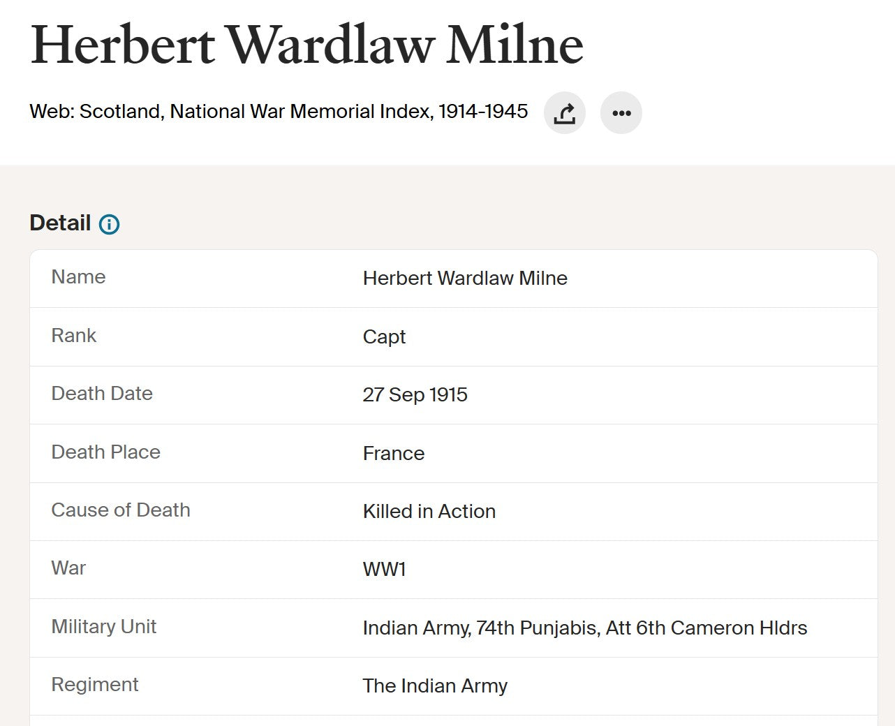 6th Cameron Highlanders KIA Loos 1915 VC Action Captain & Ad QSA Medal Sligo RGA