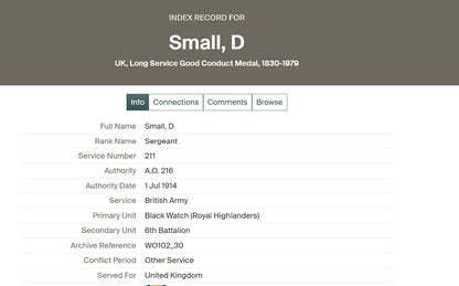 Gordon Highlanders KIA 1917 late 6th Black Watch WW1 British War Medal got TFEM