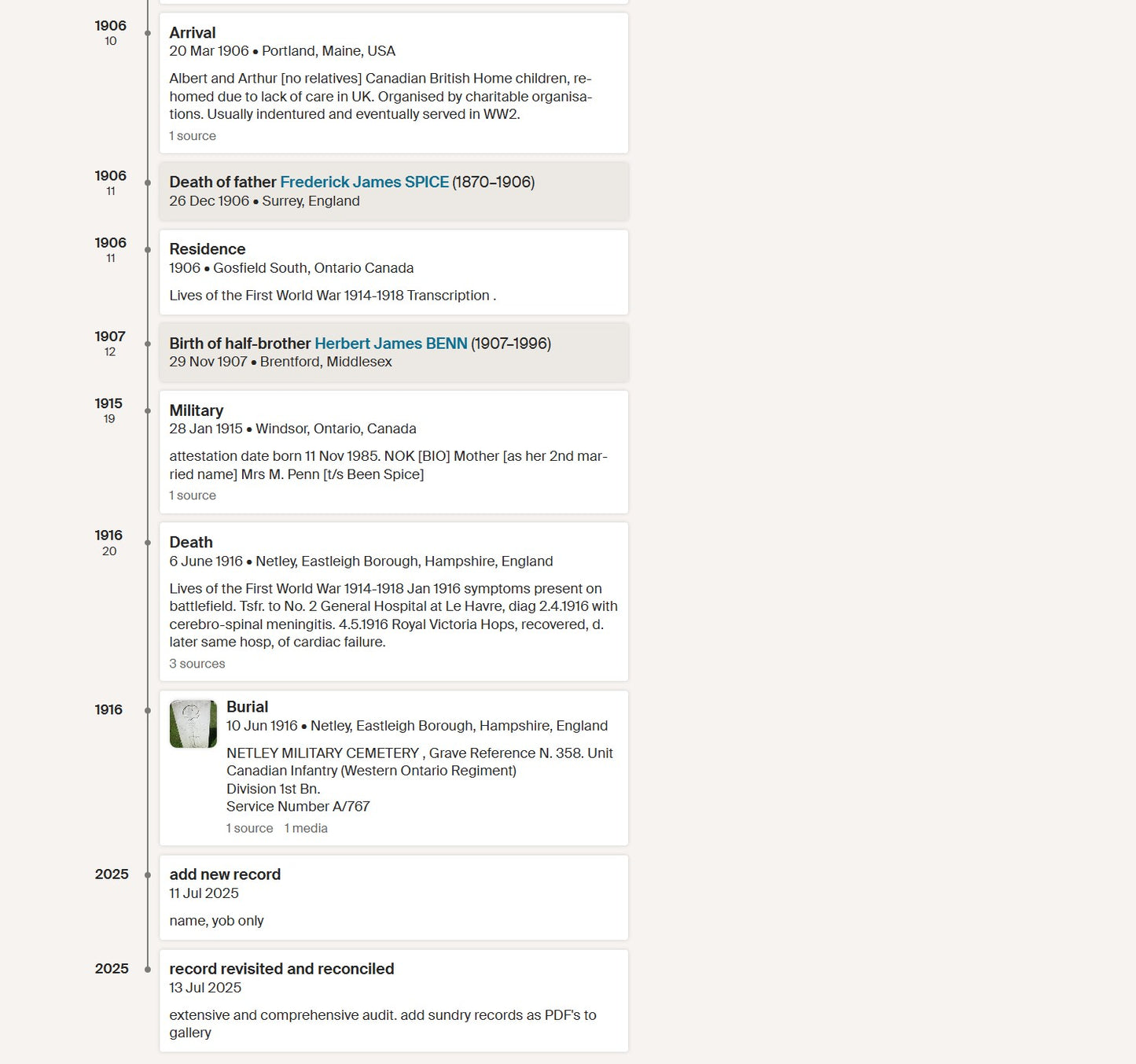 1st Canadian Expeditionary Force Died 1916 CEF WW1 1914-15 Star Medal Home Child