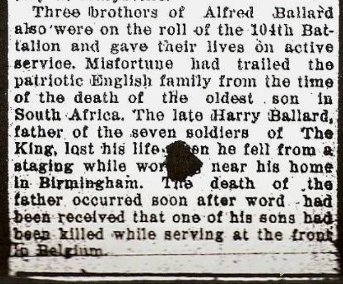 1st Canadian Mounted Rifles KIA 1916 1CMR CEF WW1 British War Medal 1 of 7 Bros