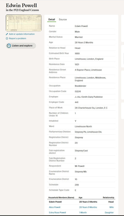 Royal Engineers Territorial Efficiency Medal Group WW1 Powell from Limehouse