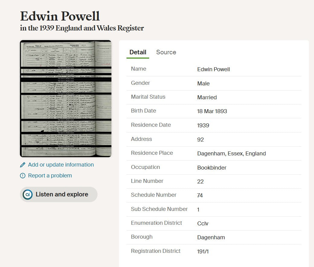 Royal Engineers Territorial Efficiency Medal Group WW1 Powell from Limehouse