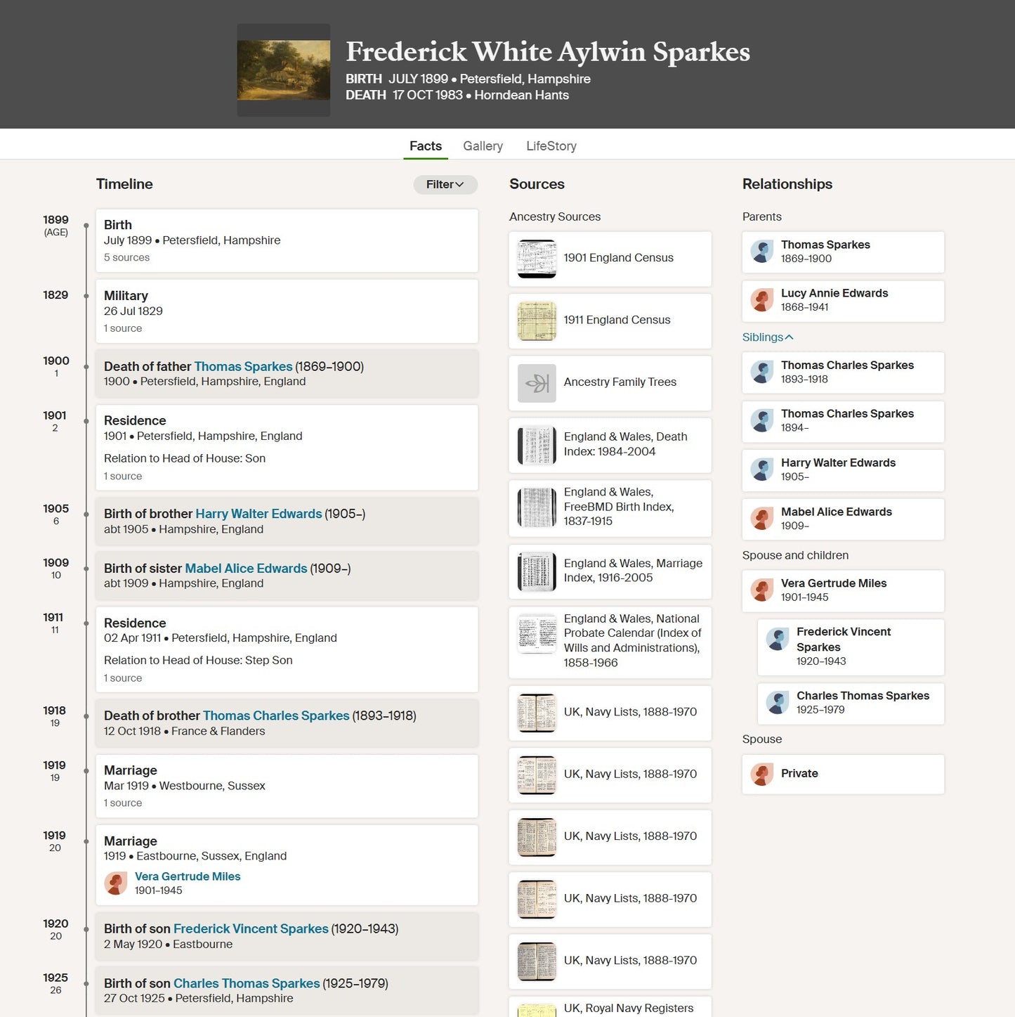 Royal Navy Long Service Medal Group Served WW2 from Petersfield, Hampshire