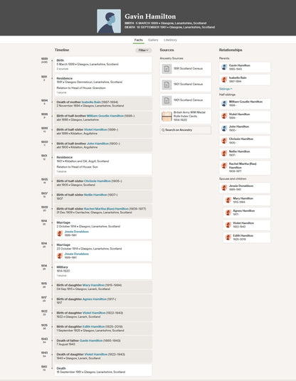 4th & 6th Cameron Highlanders POW 1918 WW1 Medal Pair Glasgow MIA Presumed Dead