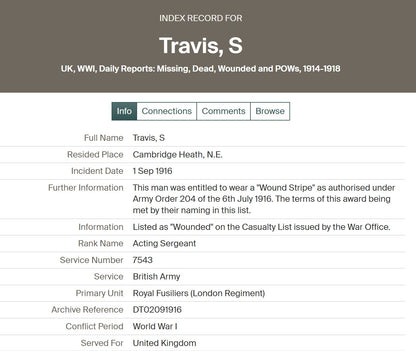 1st Royal Fusiliers (London Regiment) x2 WIA 1914, 1916 Medal Trio WW1 1914 Star