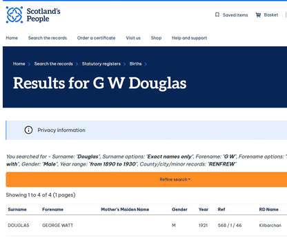 Royal Air Force WW2 Group Defence War Medals Douglas Kilbarchan, Renfrewshire