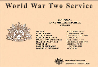 Husband & Wife from Scotland WW2 Australian Service Medals WIA WW1 9th AIF BWM