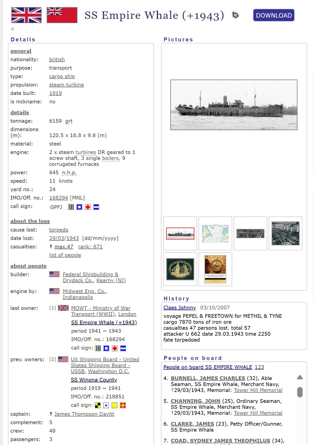 Royal Navy DEMS Gunner KIA Sierra Leone Convoy 1943 U-Boat Atlantic WW2 Medals