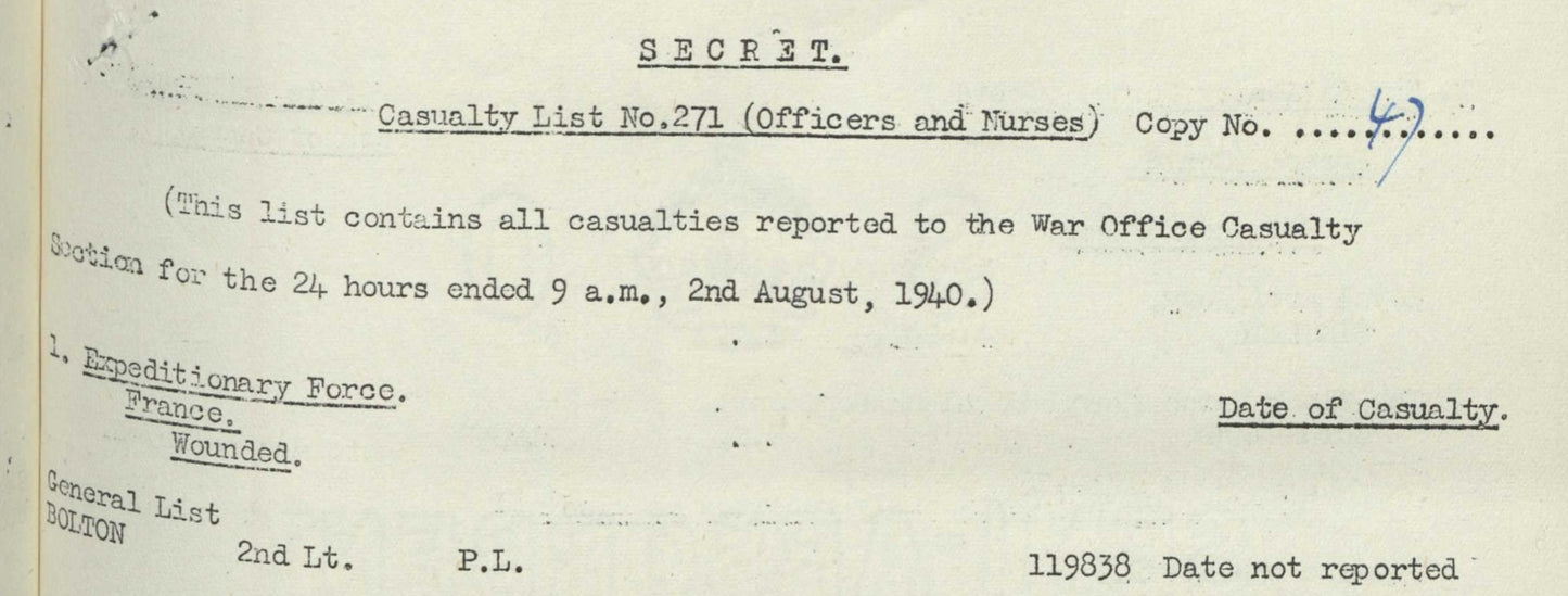 Captain Wounded France 1940 Specially Employed in India & Far-East WW2 Medals