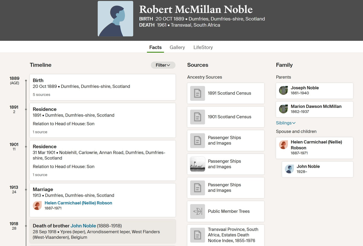 Cameron Highlanders - x2 Officers (Brothers) - British War Medal & Victory Medal - one KIA 1918 Ypres - From Dumfries