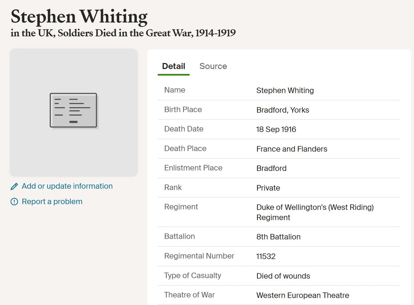8th Bn. West Riding Regiment - Died of Wounds Somme 1916 - WW1 Medal Trio & Plaque - Bradford