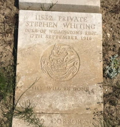 8th Bn. West Riding Regiment - Died of Wounds Somme 1916 - WW1 Medal Trio & Plaque - Bradford