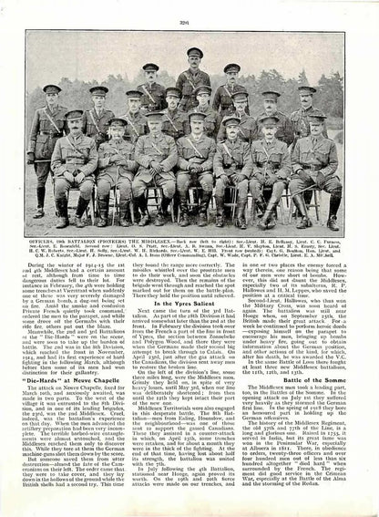 19th Middlesex Regiment Mentioned in Despatches WIA Captain & QM WW1 Medal Pair