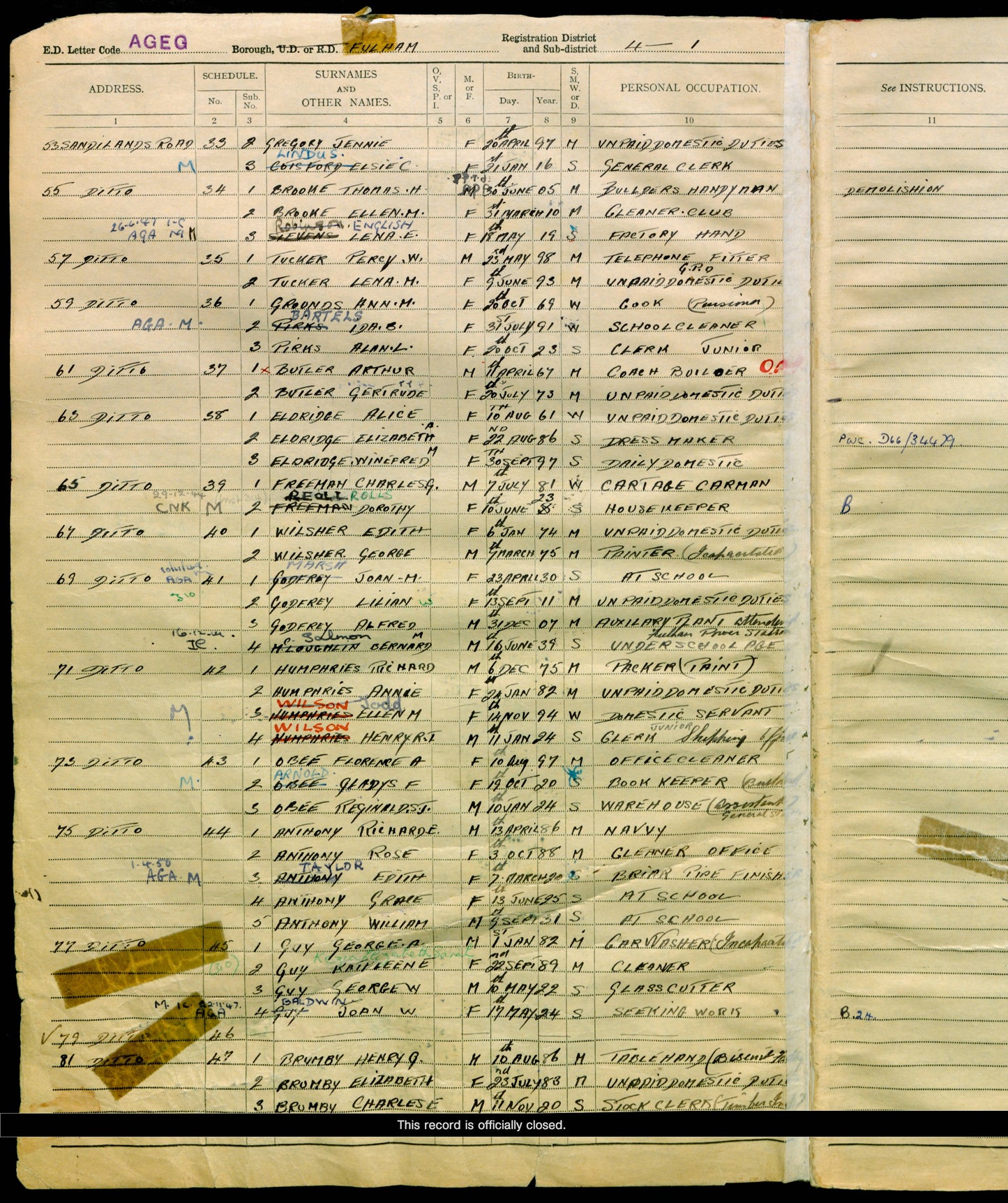 4th Queen’s Own Royal West Kent Regiment DIED POW TOBRUK 1942 WW2 Medals Fulham