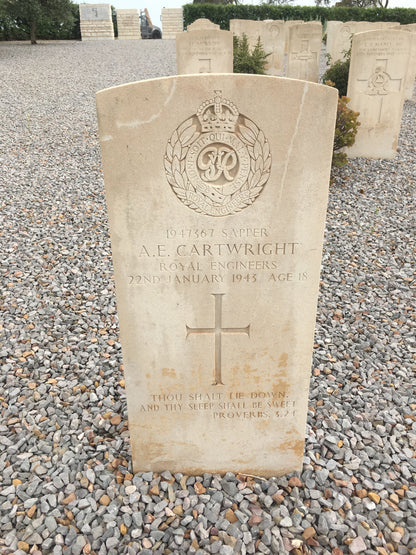 256 Field Coy. Royal Engineers Killed Tunisia 1943 WW2 Medal Group, Smethwick