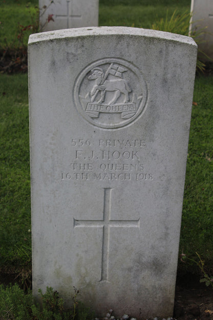 Queen's Royal West Surrey Regiment - Died of Wounds 1918 - WW1 Medal Trio & Memorial Plaque - From Godalming, Surrey