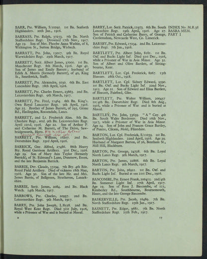 Seaforth Highlanders - Killed in Action Persian Gulf 1916 - WW1 Medal 1914-15 Star - From, Lanark