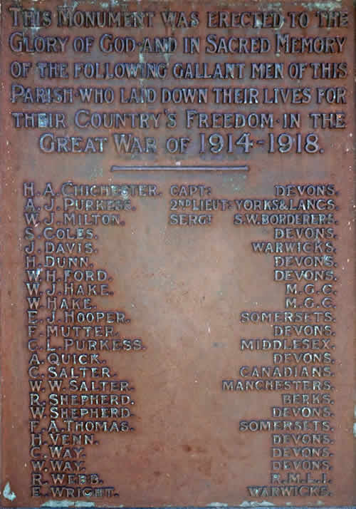 1st Bn. Somerset Light Infantry - Died of Wounds 1914 - WW1 Mons Star Medal Trio - From Culmstock Devon